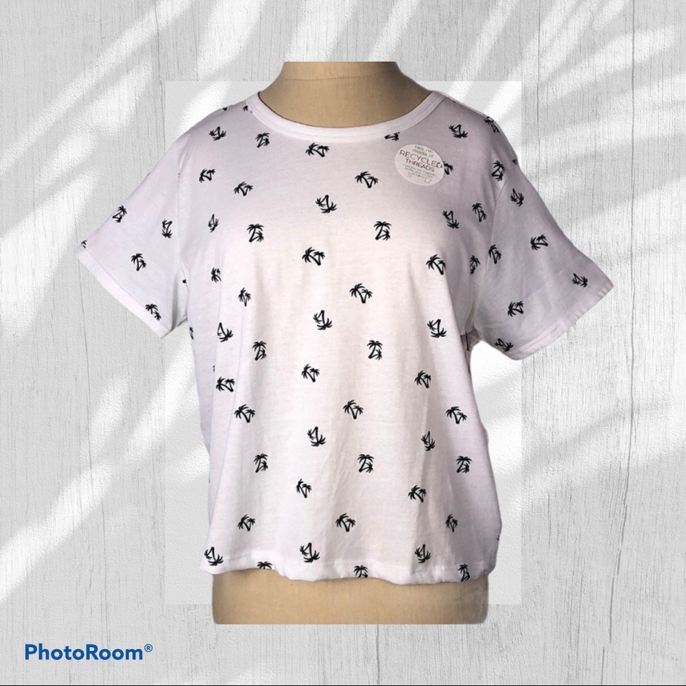 Recycled Threads Short Sleeve Palm Tree Shirt